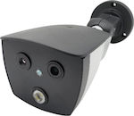 IP Thermal Surveillance Camera 1080p Full HD Waterproof with Flash 4mm in Black Color