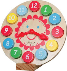 Spielmaus Baby-Spielzeug Ρολόι με Μαγνητικούς Αριθμούς aus Holz für 24++ Monate