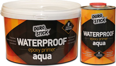 Durostick Waterproof Epoxy Primer Aqua Amorsă epoxidică transparentă cu apă 2 Ingrediente Potrivit pentru Materiale de construcție 4kg