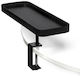 Espiel Rectangular Table Extension made of Metal in Black Color 35.5x12.5cm AST422 1pcs