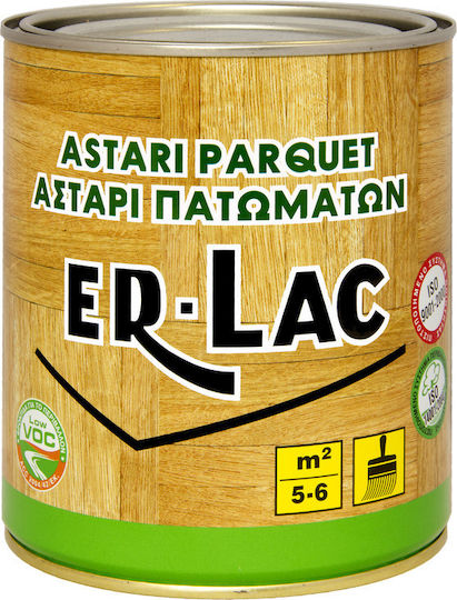 ER-LAC Parquet Aστάρι Ξύλινων Πατωμάτων Διάφανο Suitable for Non-Ferrous Metals 5lt