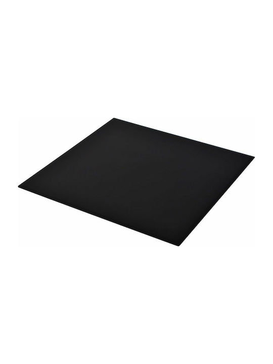 vidaXL Quadratisch Tischoberfläche aus Glas in Schwarz Farbe 80x80cm 244620 1Stück