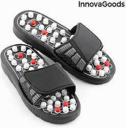 InnovaGoods Wellness Care Acupuncture slippers Massage Acupressure for Legs Black V0100550