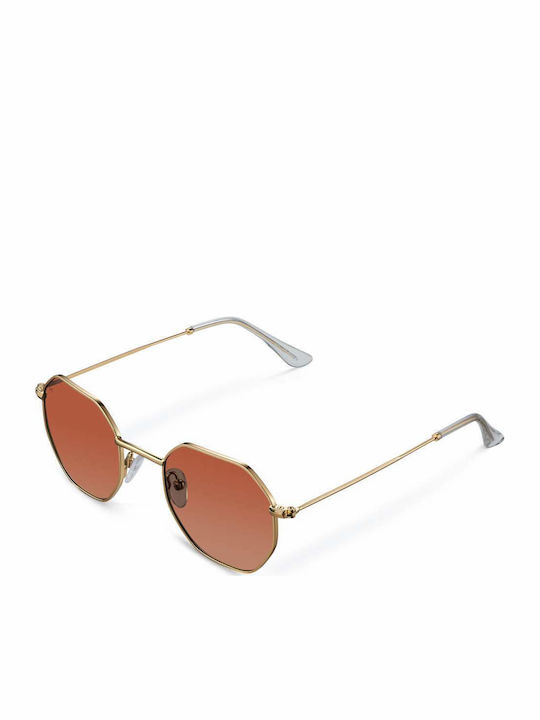 Meller Endo Sunglasses with Gold Kakao Metal Frame and Brown Polarized Lens EN-GOLDKAKAO