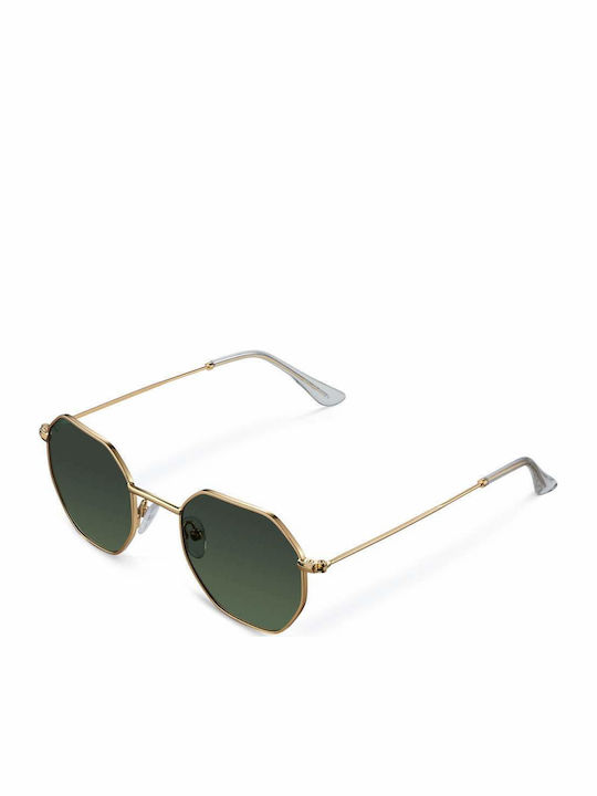 Meller Endo Sunglasses with Gold Metal Frame and Green Polarized Lens EN-GOLDOLI