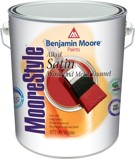 Benjamin Moore Ριπολίνη MooreStyle Alkyd 0.75lt Λευκό Γυαλιστερό