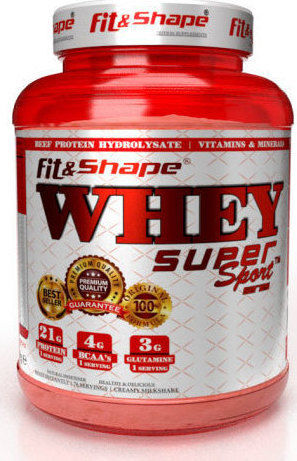 Fit & Shape Whey Super Sport Πρωτεΐνη Ορού Γάλακτος με Γεύση Vanilla Ice Cream 2.27kg