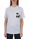 Karl Lagerfeld Pocket Legend Damen T-shirt Weiß