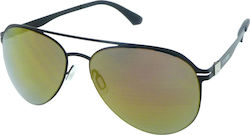 Escape Eyewear FSM003 Γυαλιά Ηλίου Μαύρα με Μεταλλικό Σκελετό