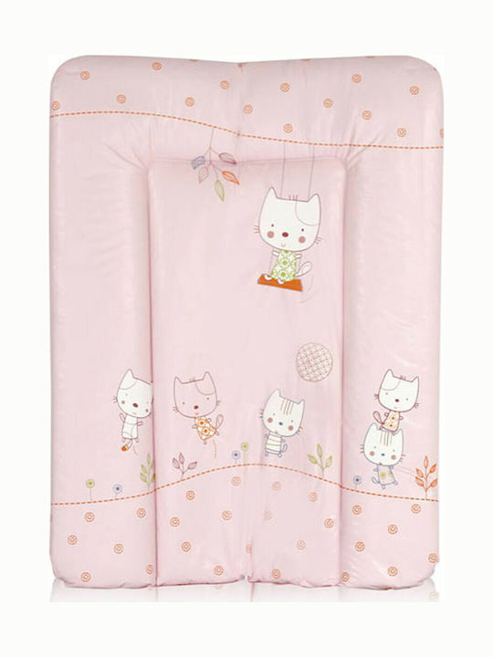 Lorelli Soft Changing Pad Cats made of Fabric Cat Pink 50x70cm