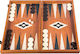 Manopoulos Backgammon Holz mit Spielsteinen 48x48cm