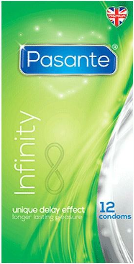 Pasante Προφυλακτικά Infinity Delay 12τμχ 53mm με Επιβραδυντικό