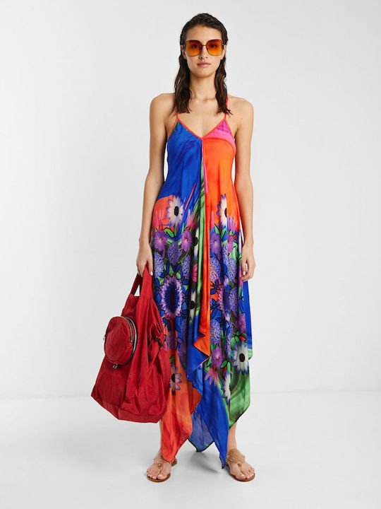 Desigual Roseau Damen Mini Kleid Strand Mehrfarbig
