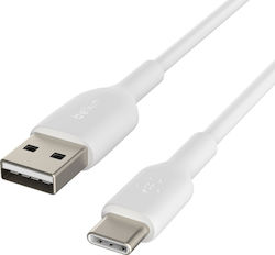 Belkin USB 2.0 Кабел USB-C мъжки - USB-A 15W Бя...