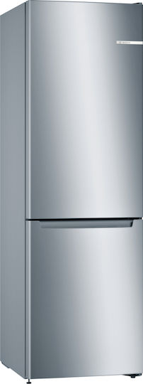 Bosch Ψυγειοκαταψύκτης 282lt Total NoFrost Υ176xΠ60xΒ66εκ. Inox KGN33NLEB