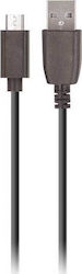 Setty Micro-USB-Kabel Regulär USB 2.0 in Micro-USB 1m Schwarz