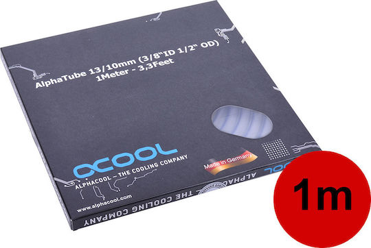 Alphacool Tubing AlphaTube HF 13/10 (3/8"ID) - Clear 1m Retailbox Прозрачен