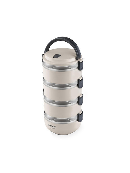 Lamart Lunchbox Isolierte Lunchbox Inox Beige 2400ml 1Stück