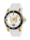 Gucci Ceas cu Alb Curea de cauciuc