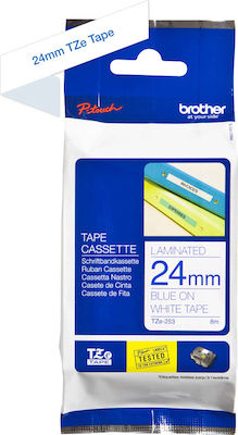 Brother Label Maker Tape 8m x 24mm White