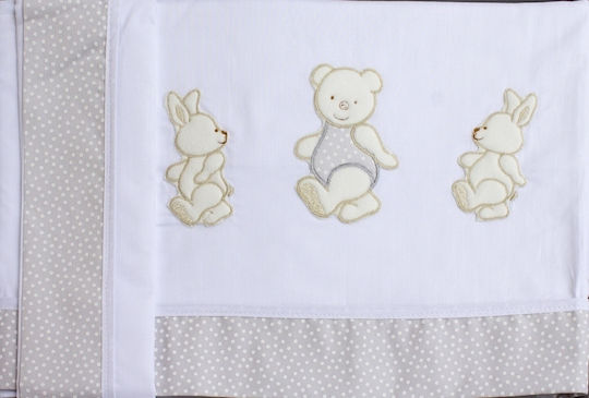 Bebecor Set Friends Gri 80x140 cm Bebecor Set Friends Gri 80x140 cm