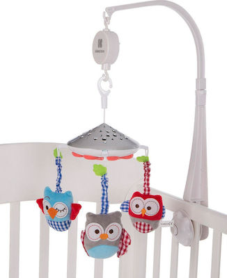 Kikka Boo Mobile for Cot with Projector Owls for 0++ Months 31201010141