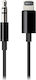 Apple Lightning to 3.5mm Audio Cable (1.2m) Konverter Blitzschlag männlich zu 3.5mm männlich Schwarz 1Stück