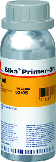 Sika Primer-3 N Αστάρι Βάσεως Διαλύτη για Πορώδη Υποστρώματα & Μέταλλα Διάφανο Κατάλληλο για Δομικά Υλικά / Μέταλλο 1lt