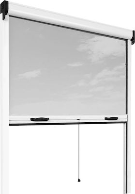 Bormann BPN3100 Moskitonetz Fenster Vertikale Bewegung Weiß aus Fiberglas 160x80cm 027263