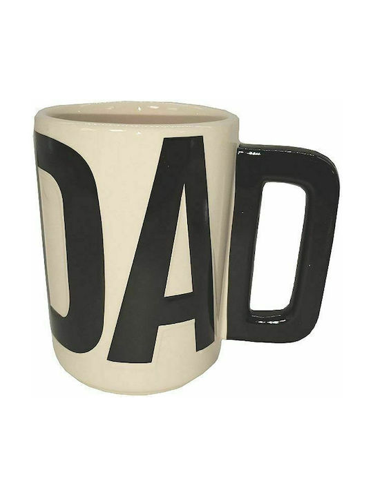 3D Dad Ceramic Cup Black