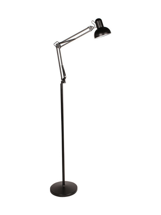 Keskor Floor Lamp H190cm. with Socket for Bulb E27 Black