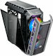 CoolerMaster Mastercase H500P Mesh ARGB Гейминг Midi Tower Компютърна кутия със странично прозорче Сив