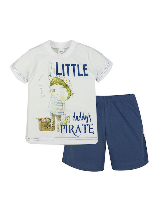 Pretty Baby Pijama pentru copii De vară Albă