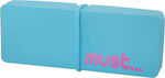 Must Focus Pencil Case with 1 Compartment Light Blue