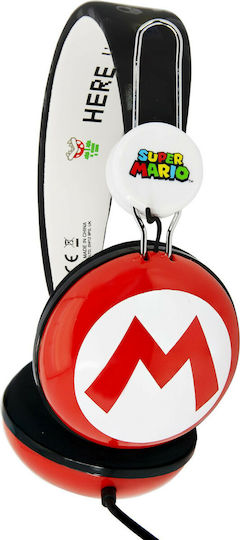 OTL Tween Super Mario Icon Wired On Ear Headphones Red