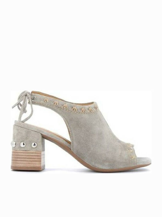 Alpe Suede Women's Sandals Gray