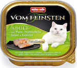 Animonda Adult Nassfutter für Erwachsene Katzen in Tablett mit Türkei und Huhn ohne Getreide 100gr