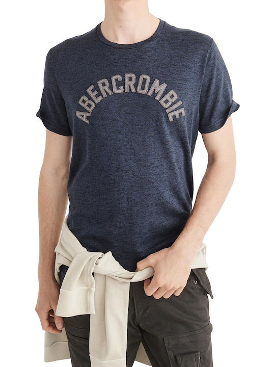 Abercrombie & Fitch Men's Short Sleeve T-shirt Navy Blue 123-238-2225-200