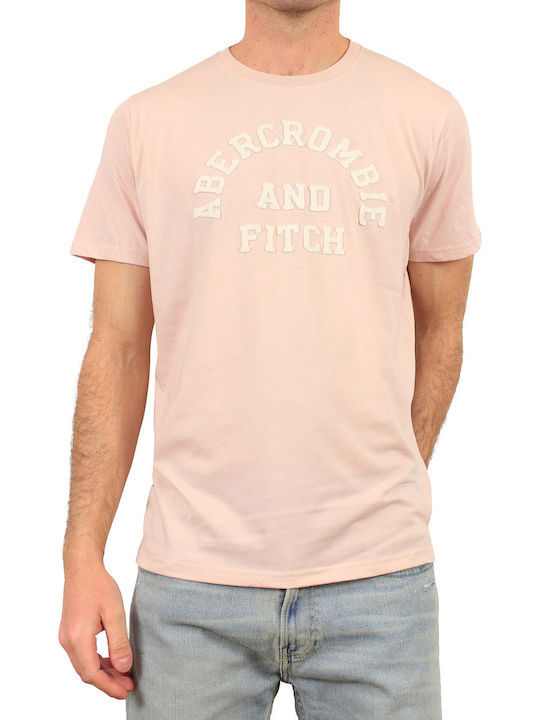 Abercrombie & Fitch Herren T-Shirt Kurzarm Rosa