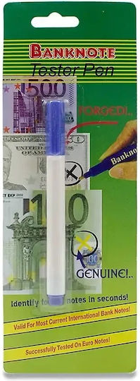 Στυλό Ανίχνευσης Πλαστών Χαρτονομισμάτων Banknote Tester Pen