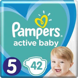 Pampers Scutece cu bandă adezivă Active Baby No 5 (11-16kg) Nr. 5 42buc