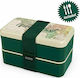 Legami Milano Lunch Box Travel Δοχείο Φαγητού Πλαστικό Πράσινο 350ml