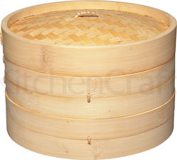 Kitchen Craft Dampfgarer-Korb aus Bambus für Topf 25εκ.