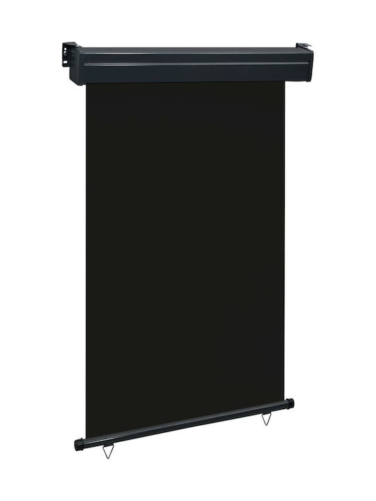 vidaXL Seitenrolloschatten Terrasse Black 1.2x2.5m