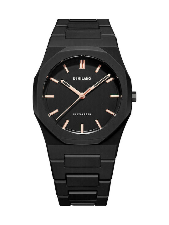 D1 Milano Polycarbon Γυναικείο Ρολόι 40.5mm Μπα...