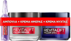 L'Oreal Paris Revitalift Filler Skin Care Set for Αnti-ageing & Moisturizing