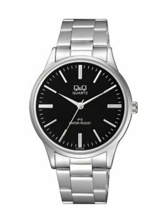 Q&Q Men's Watch 40mm Battery with Silver Metal ...