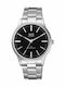Q&Q Men's Watch 40mm Battery with Silver Metal Bracelet