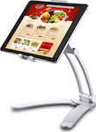 2-in-1 Universal Desktop Stand Tablet Stand Desktop Until 10.5" Silver