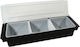 Novatex Distribuitor de condimente Plastic 3 Locuri cu Dimensiuni 50x16x9cm 16cm